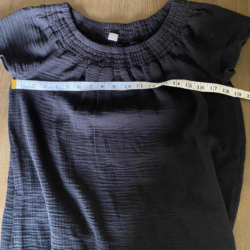 100% cotton black dress size small old navy NWT - Picture 4 of 7